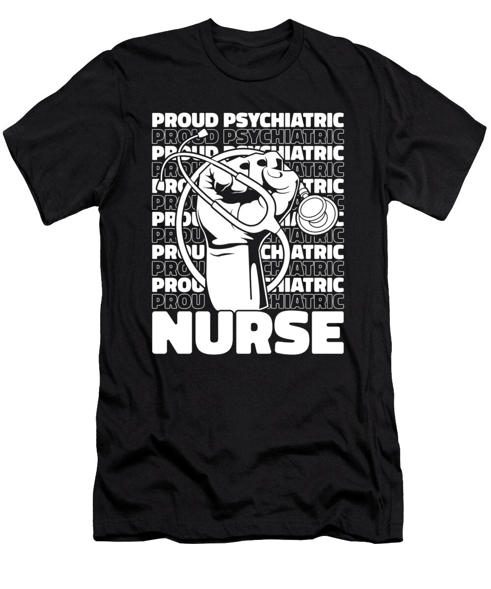 24 Nursing Caretaker Hospital Psych Nurse Crazy Squirrel T-Shirt