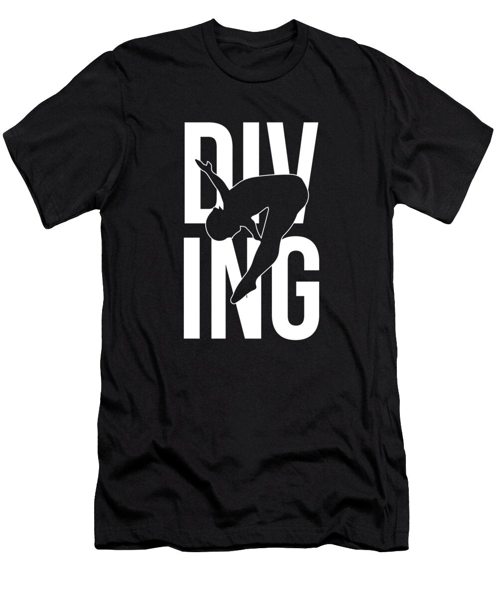 24 Platform Diver Springboard Diving Crazy Squirrel T-Shirt
