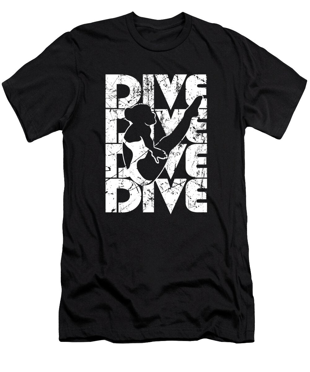 25 Platform Diver Springboard Diving Crazy Squirrel T-Shirt