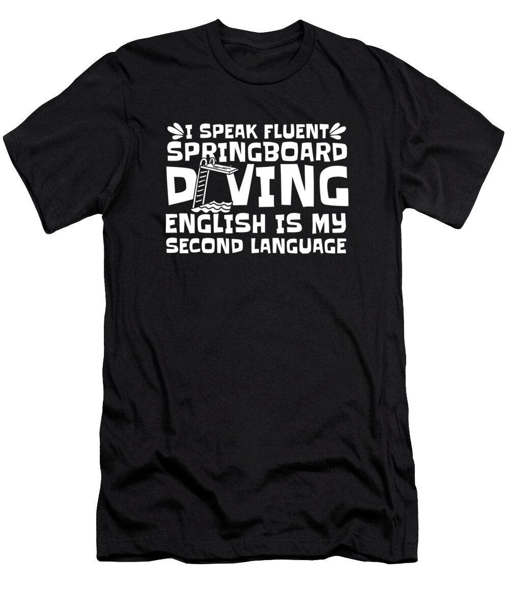 28 Funny Platform Diver Springboard Diving Crazy Squirrel T-Shirt