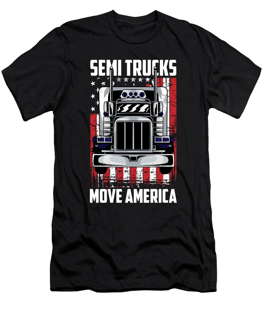 28 Truck Driver Trucking Trucker Crazy Squirrel T-Shirt