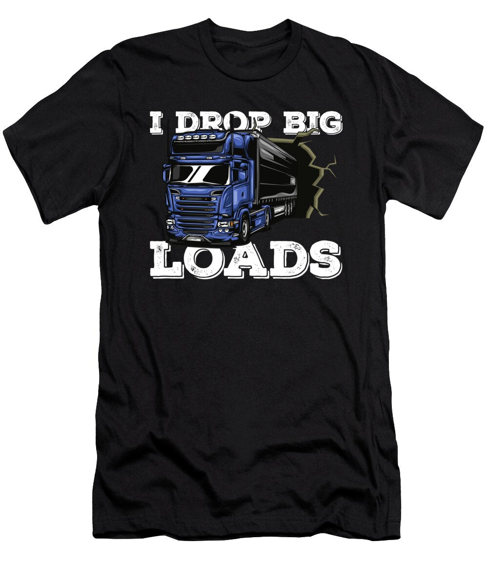 29 Truck Driver Trucking Trucker Crazy Squirrel T-Shirt