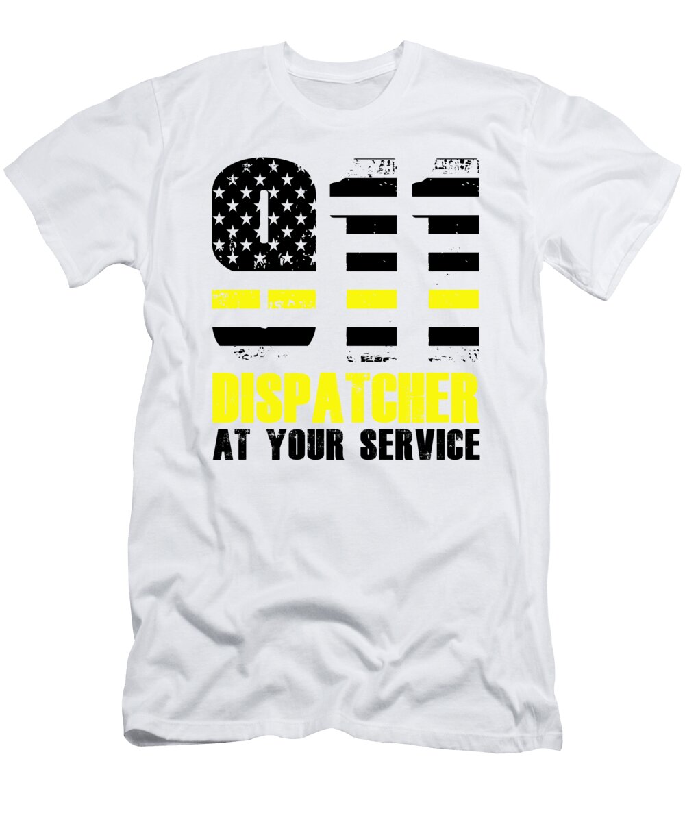 3 911 Dispatcher At Your Service Policeman Call Florian Dold Art T-Shirt