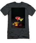 3 Alcoholic and Non Alcoholic Cocktails on a Dark Marble Table Cocktails T-Shirt
