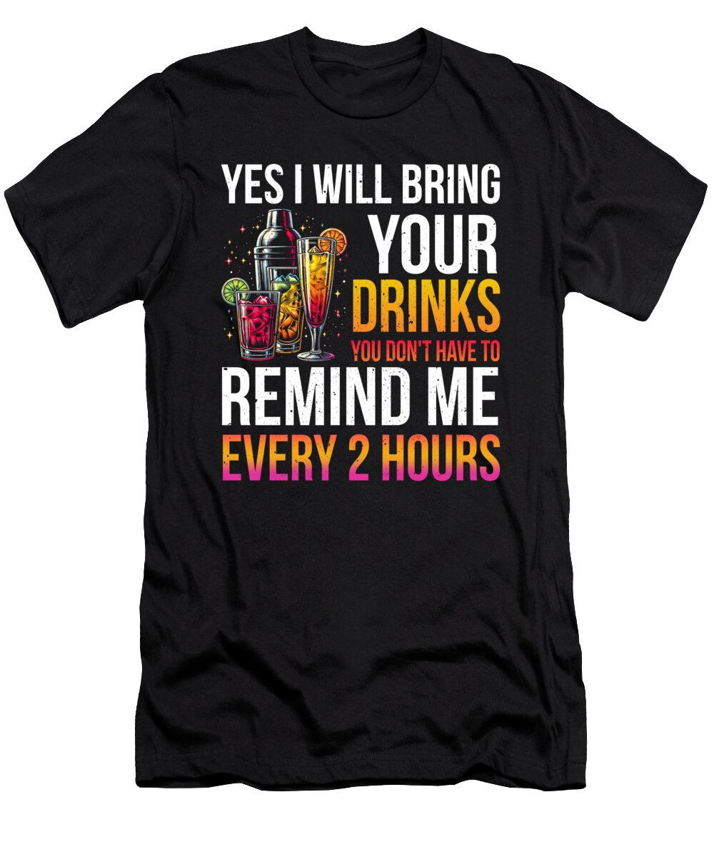 3 Bartender Funny Bartending Me T-Shirt