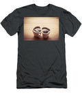 3 Black Coffee Espresso in Two Heart Shaped Cups Love Valentines Day Vintage Michal Bednarek T-Shirt
