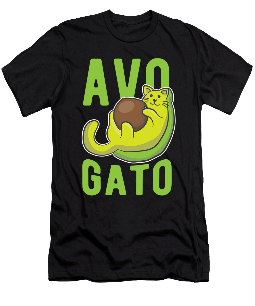 3 Cats Playing Cat Avocado Lover Avogato Birthday Gift Haselshirt T-Shirt