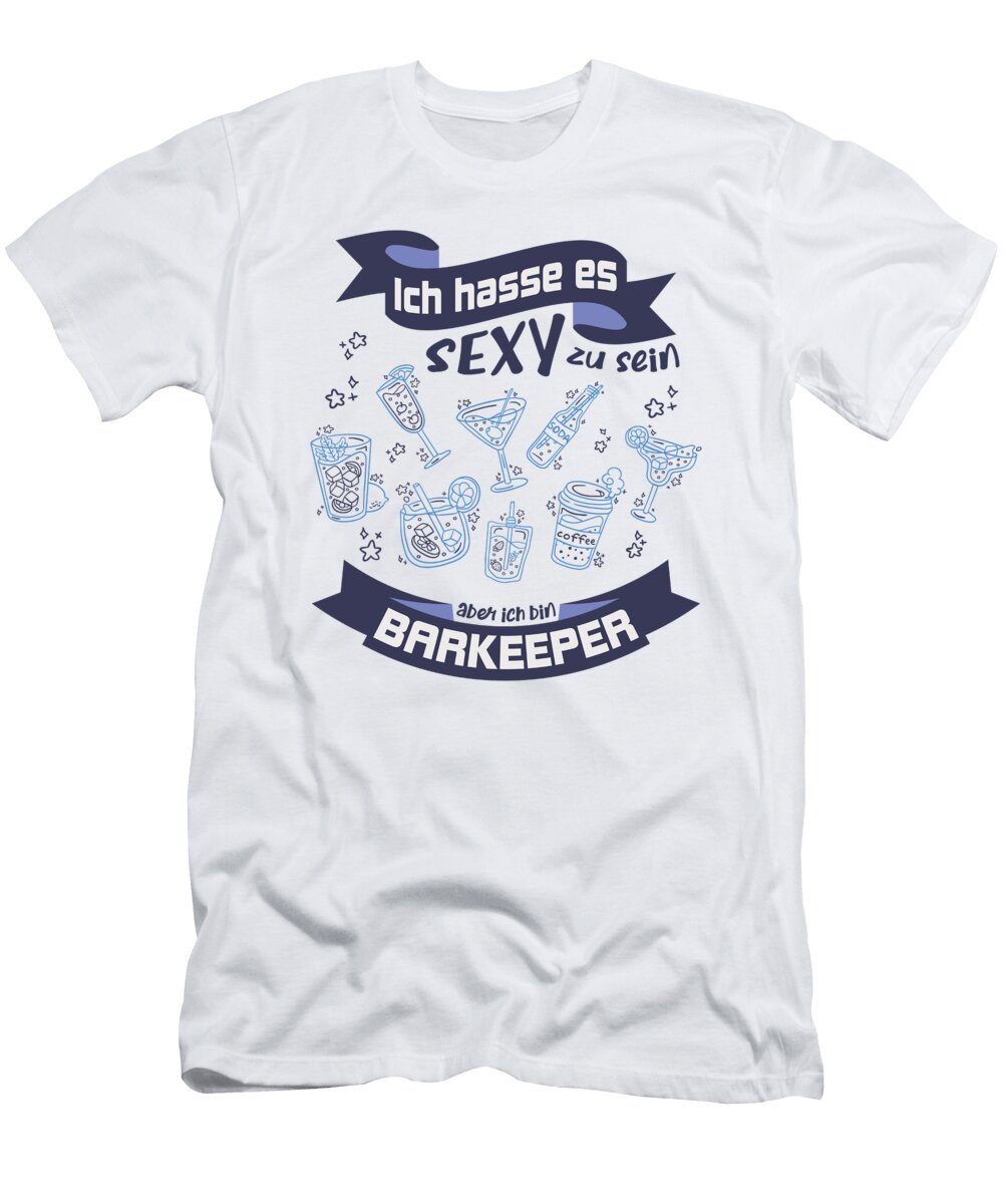 3 Certified Barkeeper Bartender Greenoptix T-Shirt