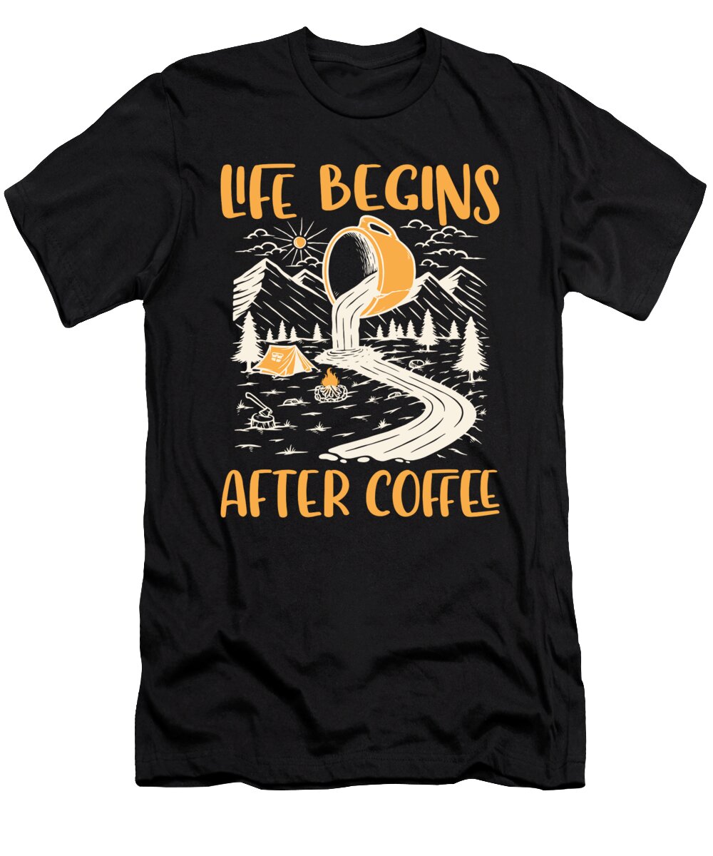 3 Coffee Caffeine Cafe Espresso Cappuccino Jonathan Kraske T-Shirt