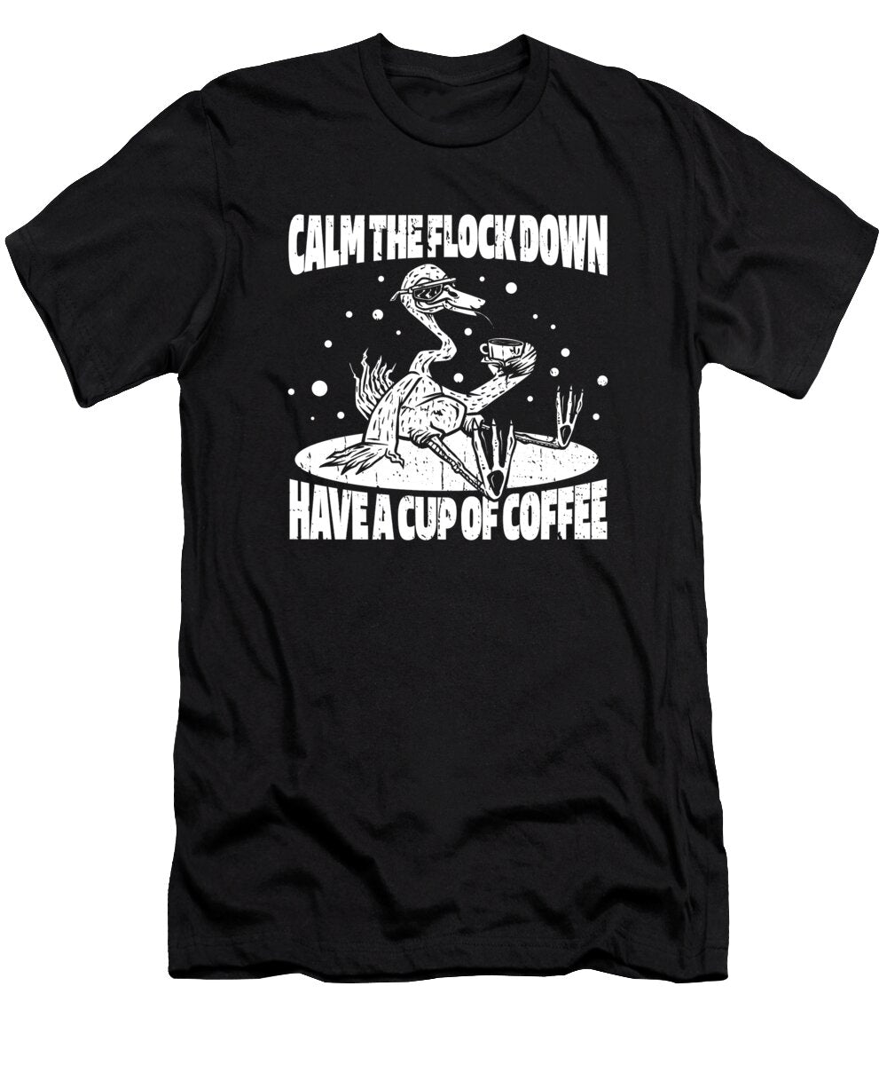 3 Coffee Flamingo Crazy Squirrel T-Shirt