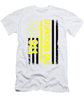 3 Dispatcher Dad 911 American Yellow Flag Policeman Florian Dold Art T-Shirt