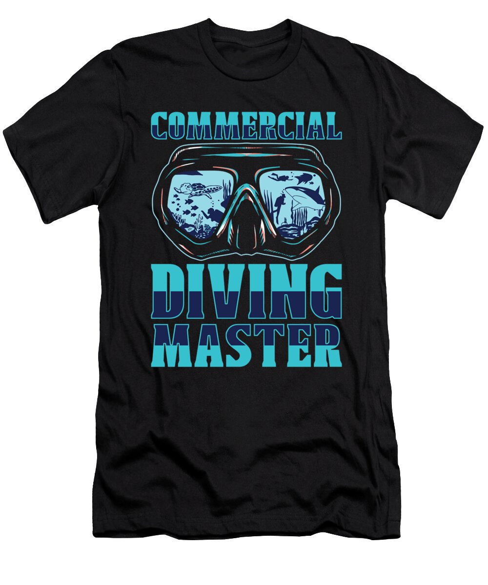 3 Diver Dive Scuba Snorkeling Commercial Diving Crazy Squirrel T-Shirt