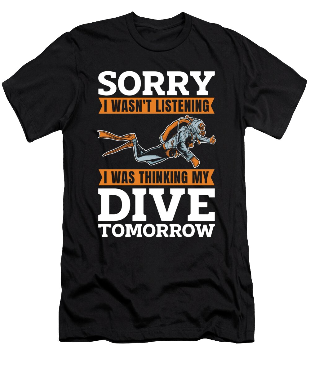 3 Diver Scuba Dive Snorkeling Commercial Diving Crazy Squirrel T-Shirt