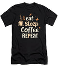 3 Eat Sleep Coffee Repeat Coffee Funny Coffee Steven Zimmer T-Shirt