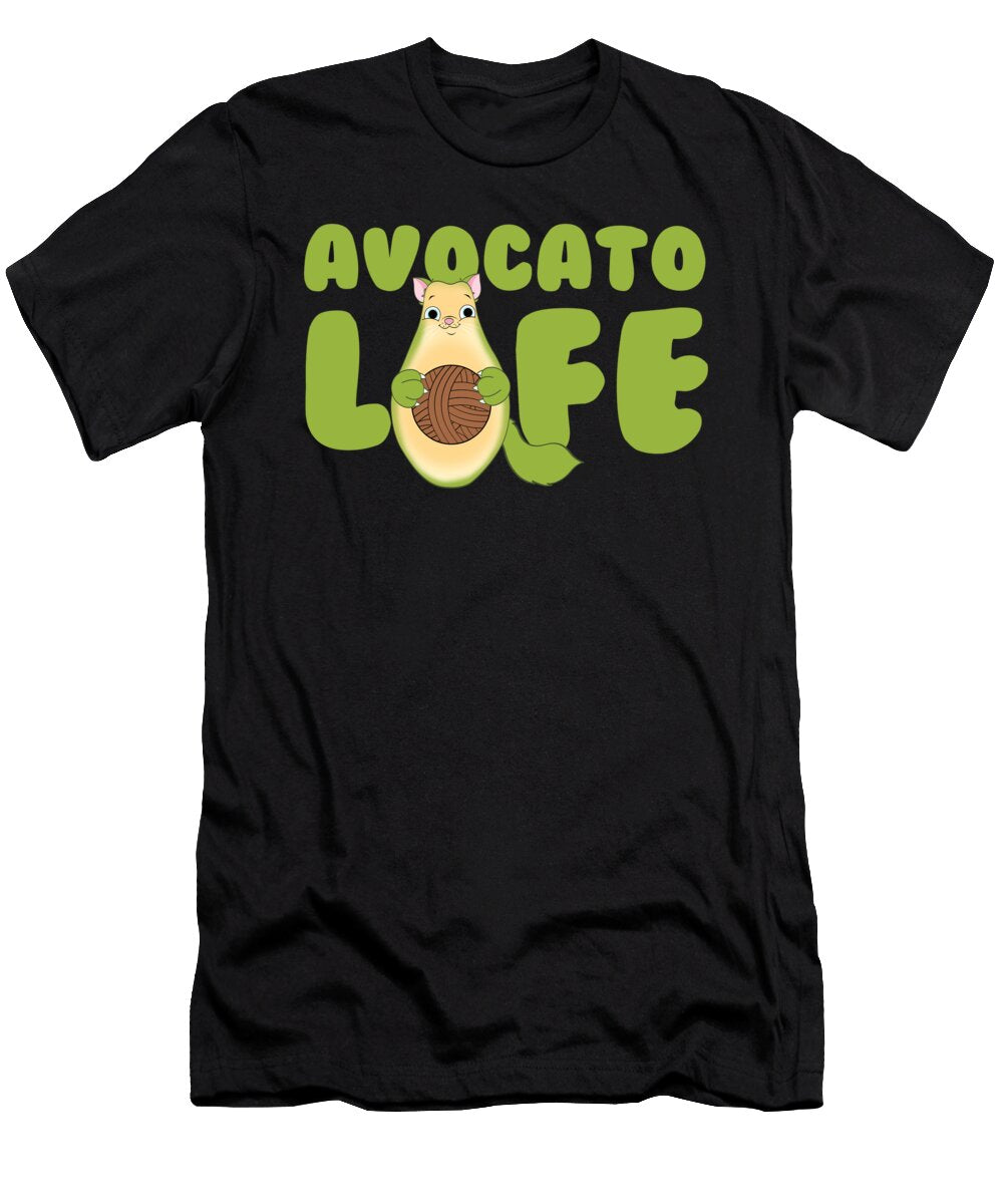 3 Funny Avocado Cat Foodie Gift Muc Designs T-Shirt