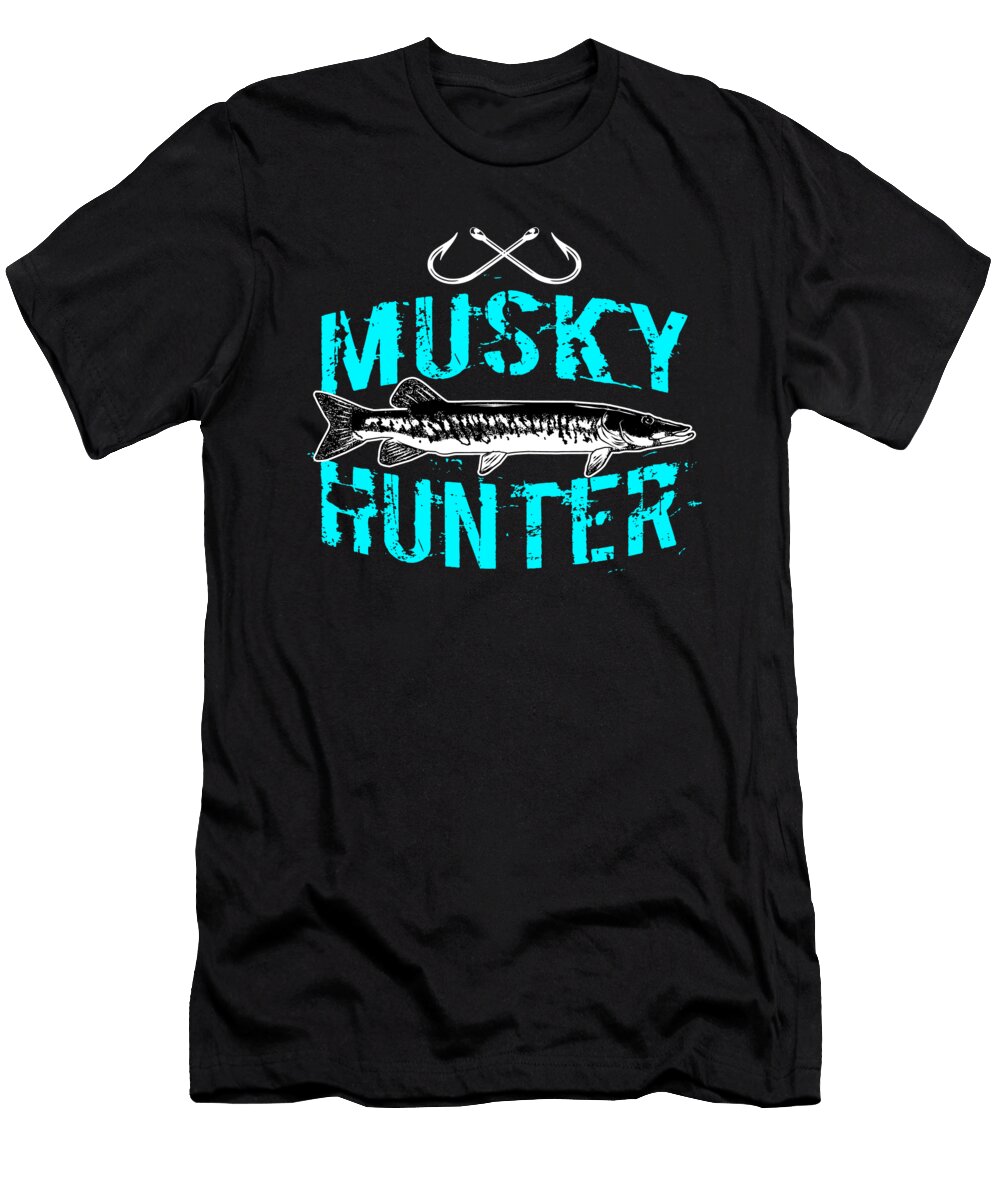 3 Funny Musky Fishing Freshwater Fish Graphic Gift Muc Designs T-Shirt
