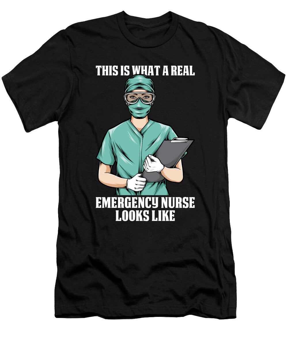 3 Funny Nursing Hospital Caretaker Emergency Nurse Crazy Squirrel T-Shirt