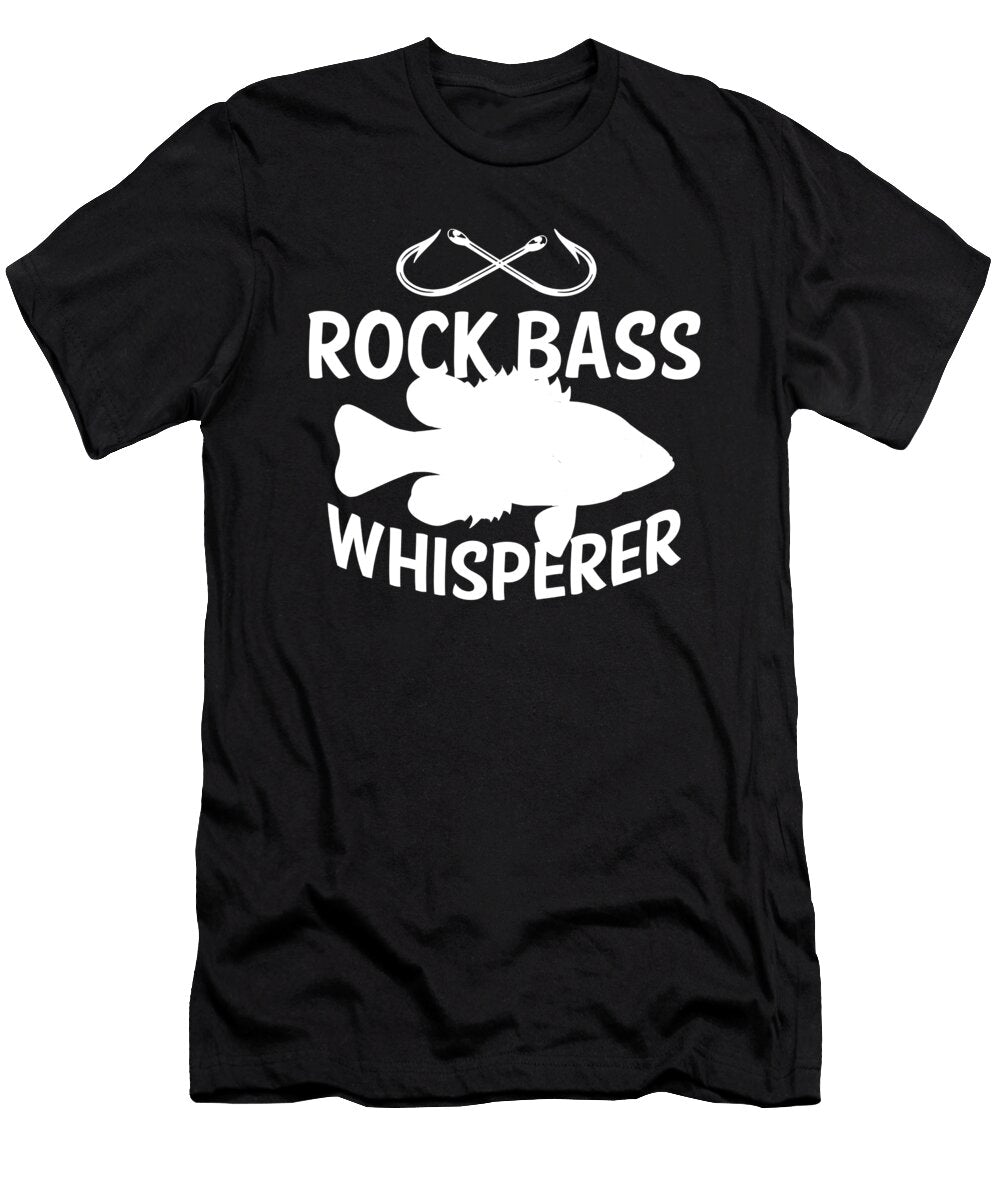 3 Funny Rock Bass Fishing Freshwater Fish Lake Gift Muc Designs T-Shirt