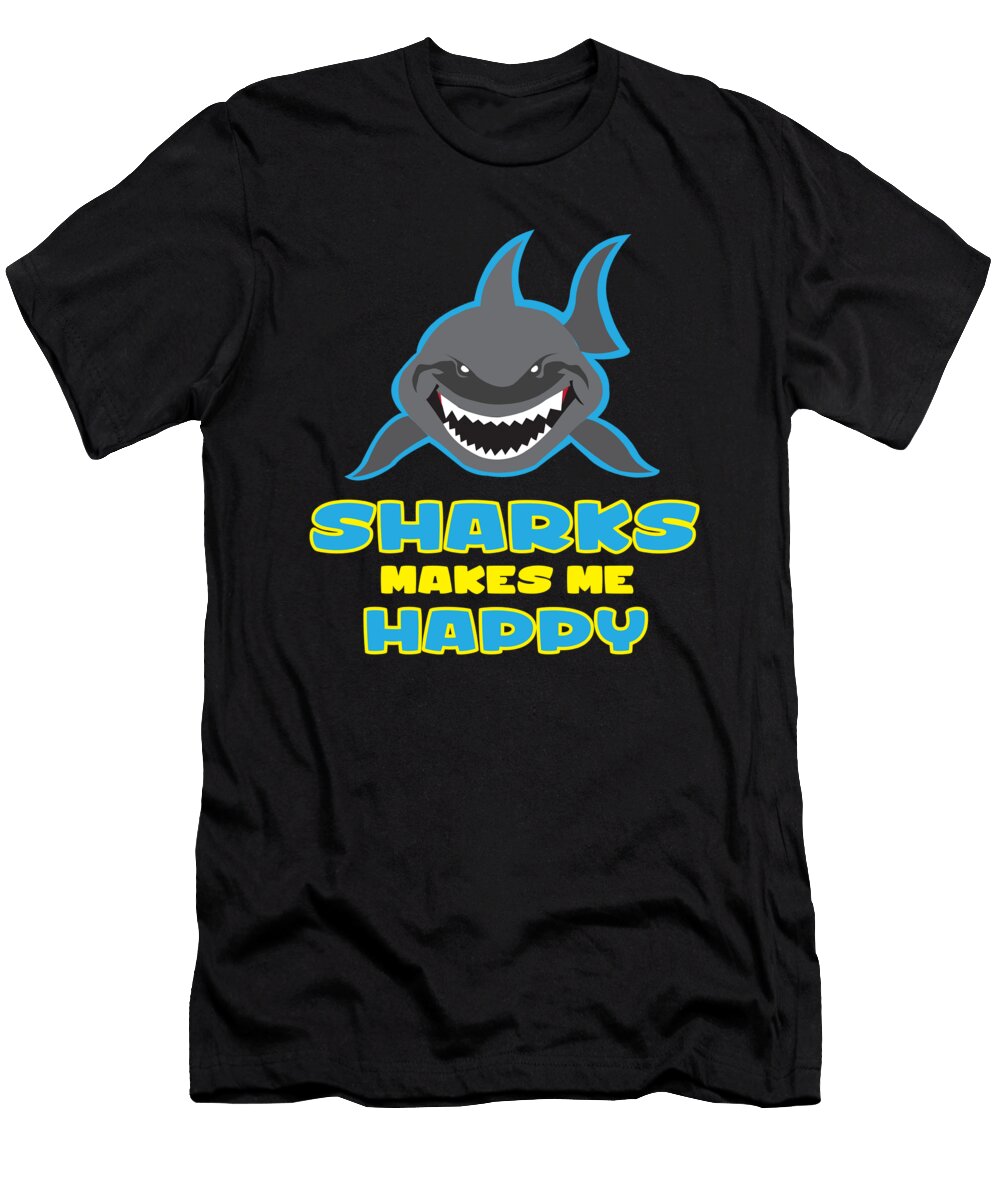 3 Funny Shark Love Sharks Sea Gift Teequeen2603 T-Shirt