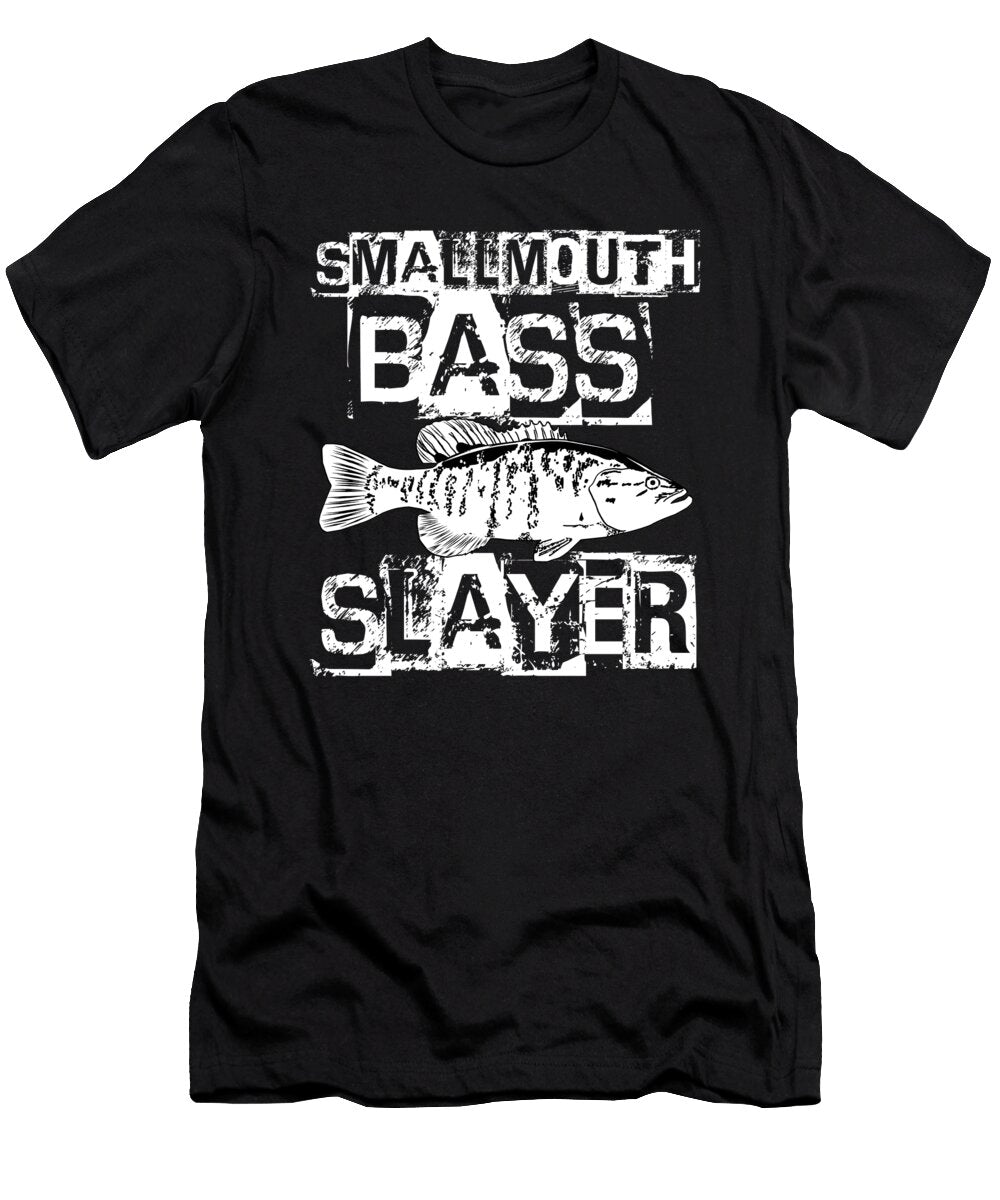 3 Funny Smallmouth Bass Fishing Freshwater Fish Gift Muc Designs T-Shirt