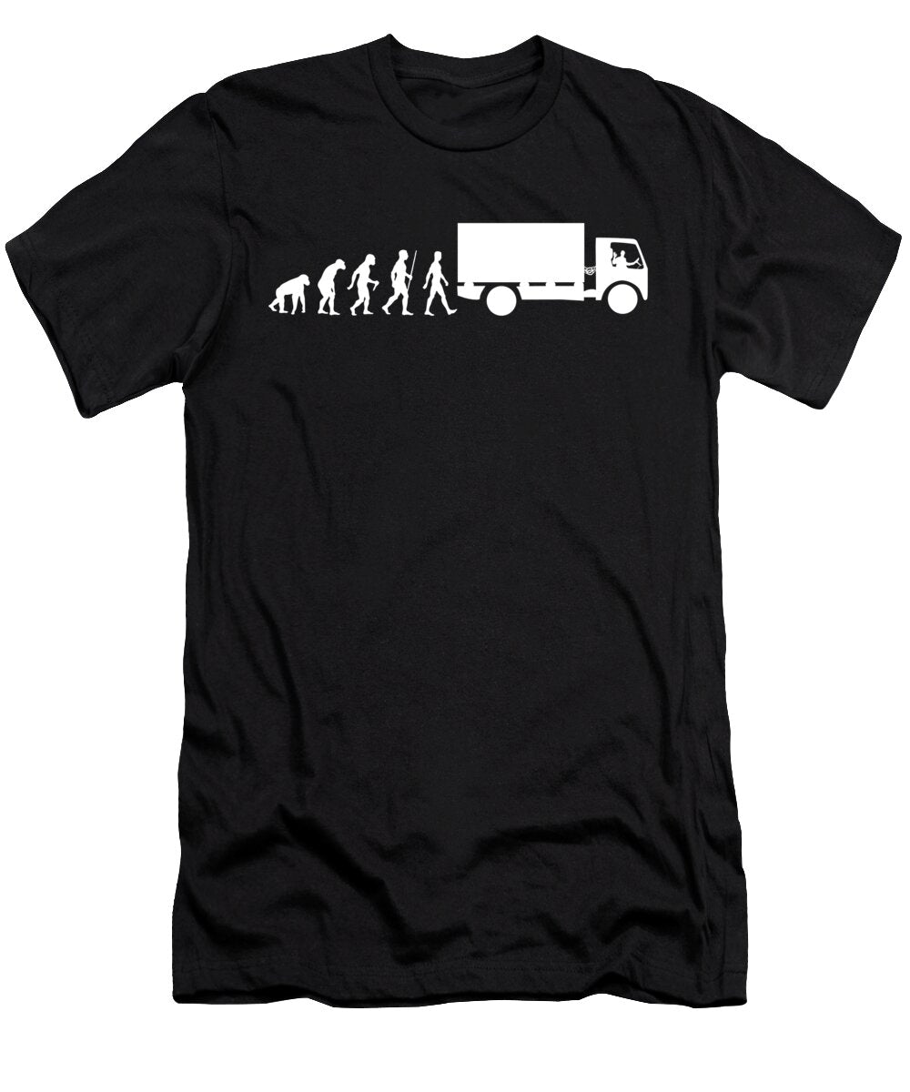 3 Funny Truck Driver Logistics Highway Truck Gift Muc Designs T-Shirt