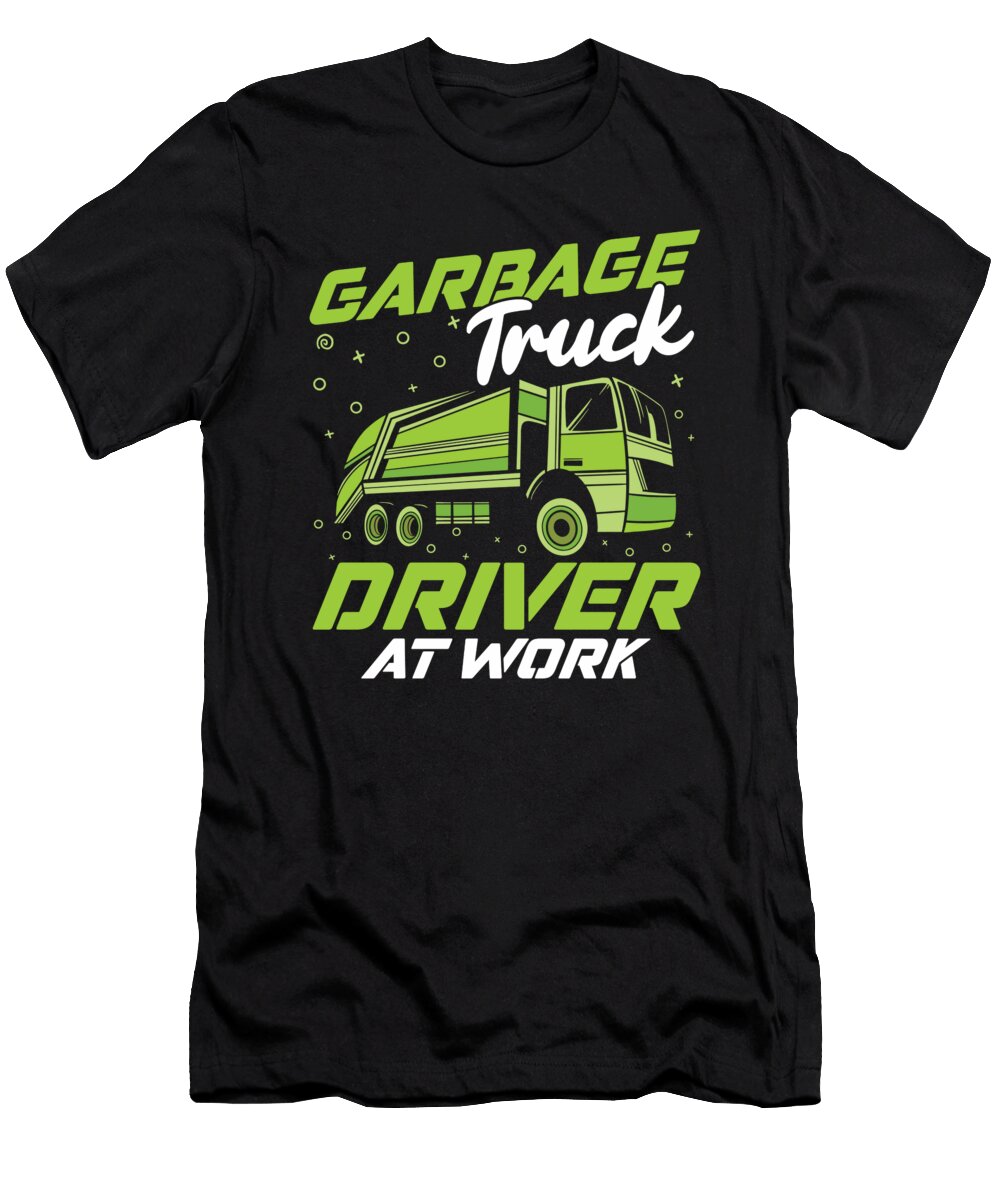 3 Funny Truck Driver Rig Trucker Trucking Garbage Truck Crazy Squirrel T-Shirt
