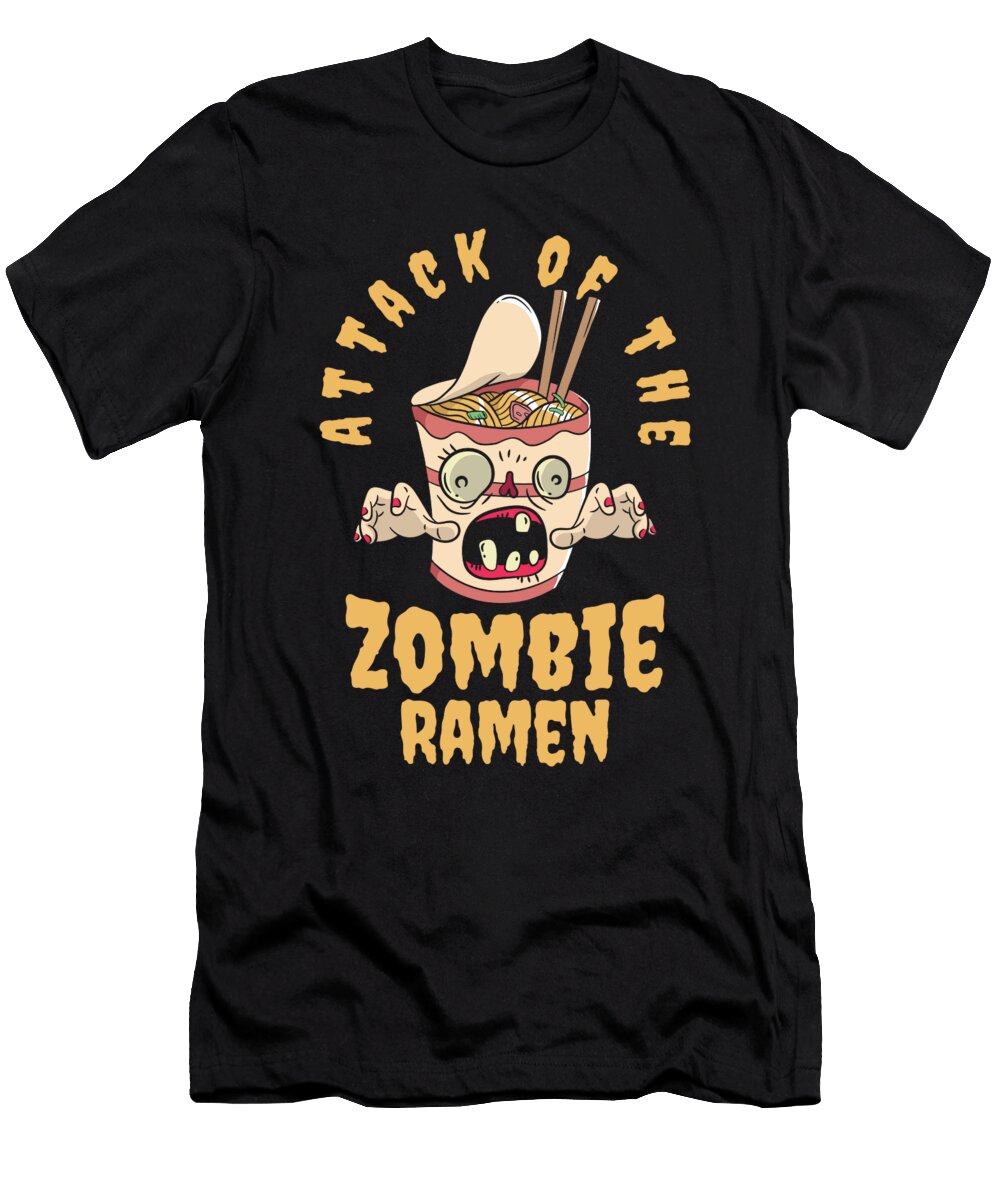 3 Halloween Ramen Zombie Food Ramen Lover Food Toms Store T-Shirt