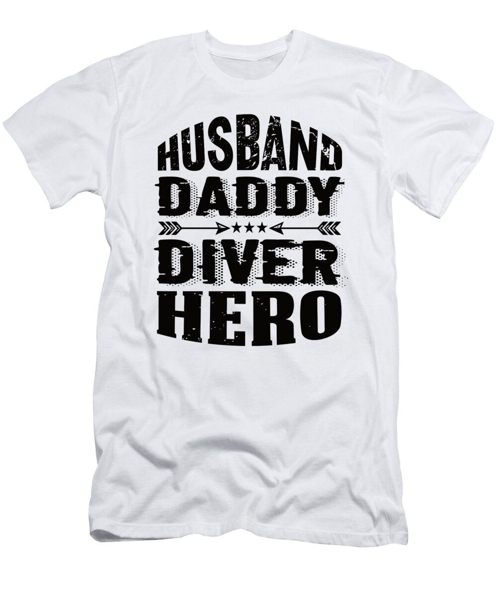 3 Husband Daddy Diver Hero Steven Zimmer T-Shirt