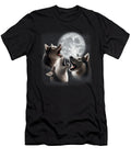 3 Husky Howling At the Moon Funny Siberian Husky Natalie Lidford T-Shirt