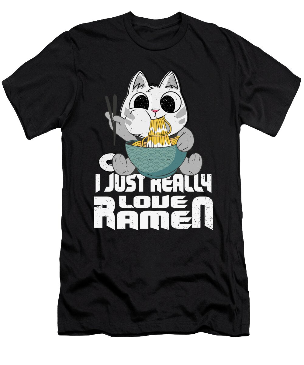 3 I Just Really Love Ramen Anime Kawaii Toms Store T-Shirt