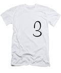 3 in Black Simple Script Custom Home Fashions T-Shirt
