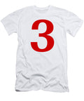 3 in Red Typewriter Style Custom Home Fashions T-Shirt