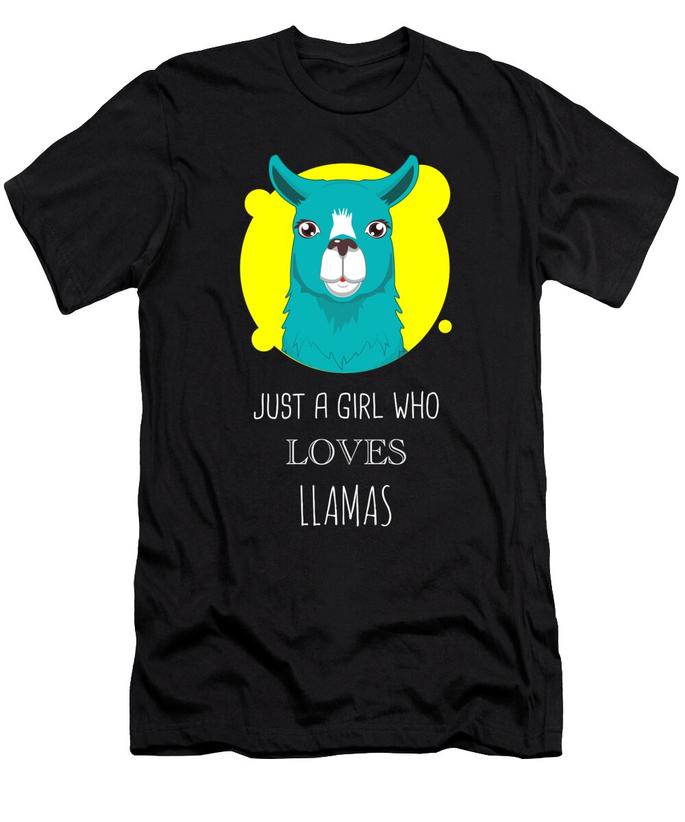 3 Just a Girl Who Loves Llamas Cynto T-Shirt