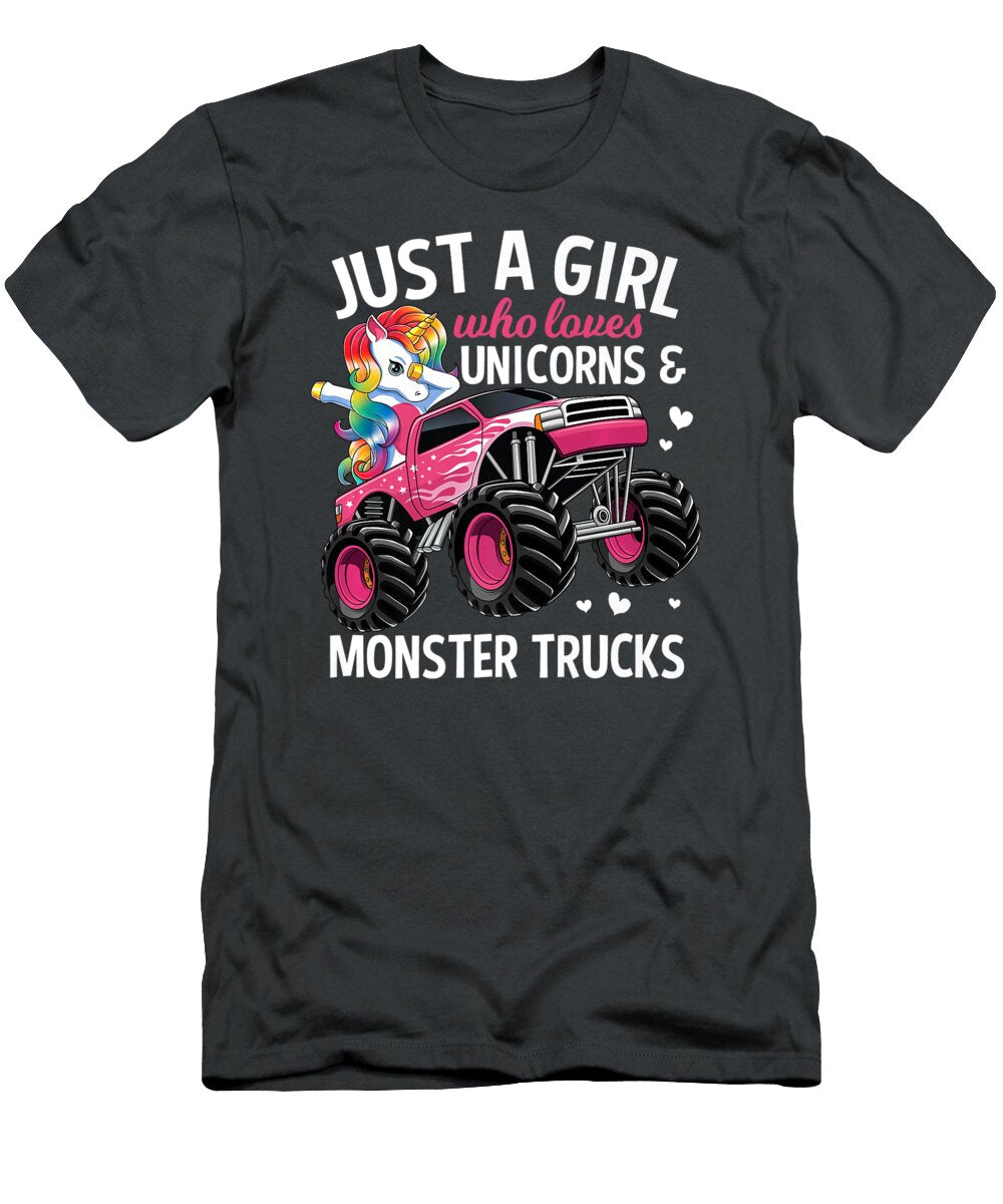 3 Just a Girl Who Loves Monster Trucks Anh Nguyen T-Shirt
