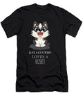 3 Just a Guy Who Loves a Husky Funny Dog Cynto T-Shirt