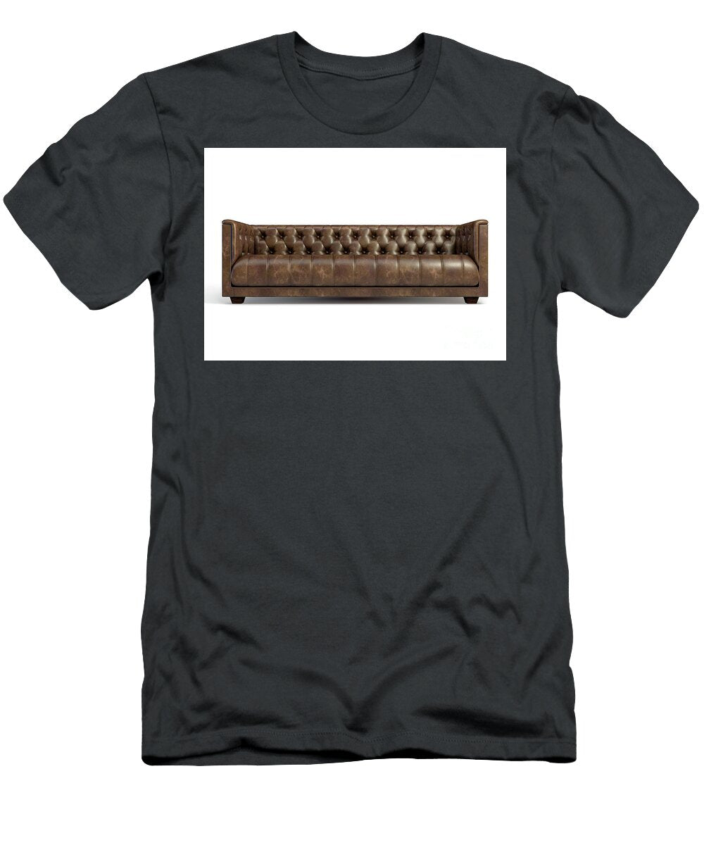 3 Leather Couch Allan Swart T-Shirt