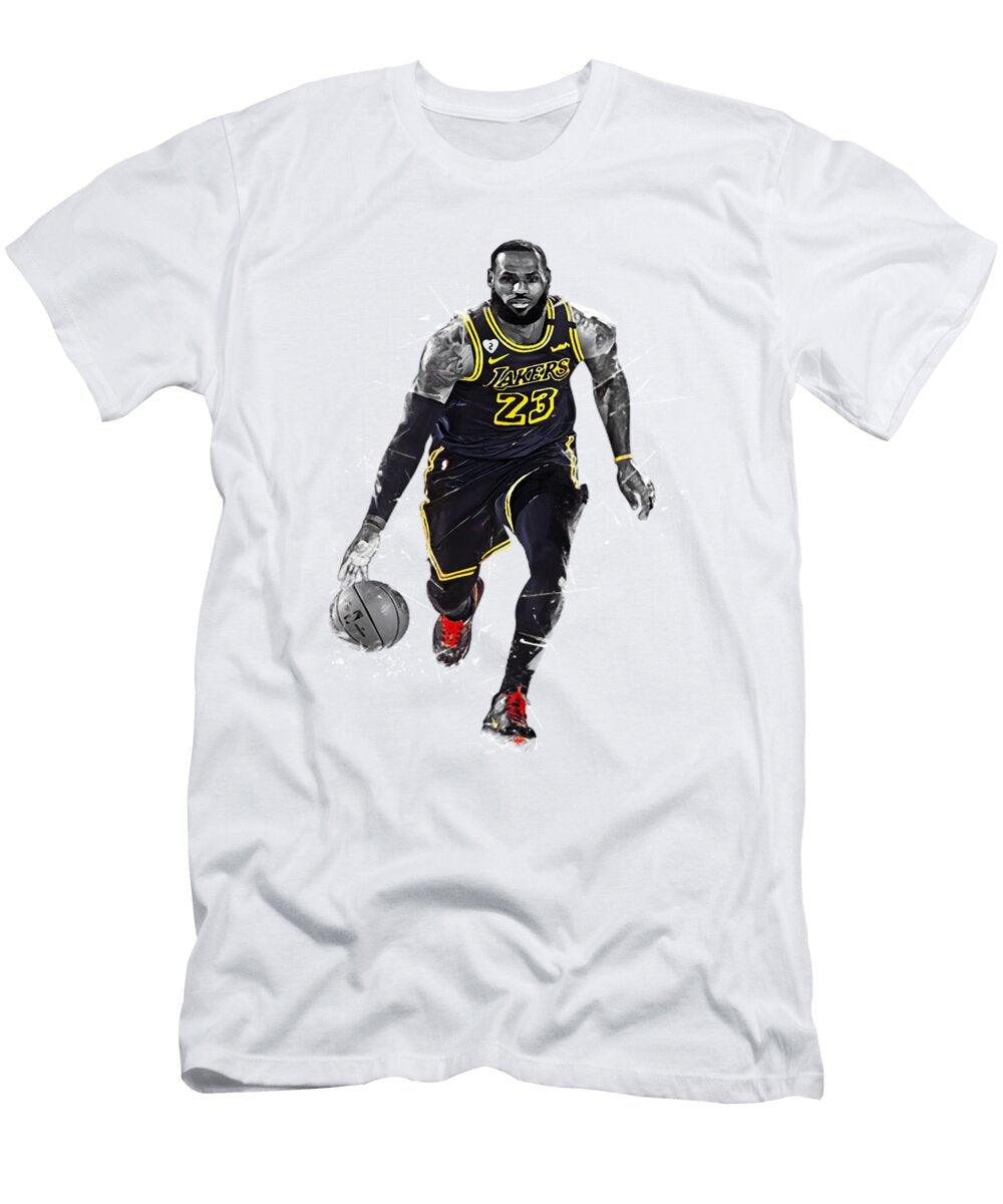 3 Lebron James in Action Kenvin Tran T-Shirt
