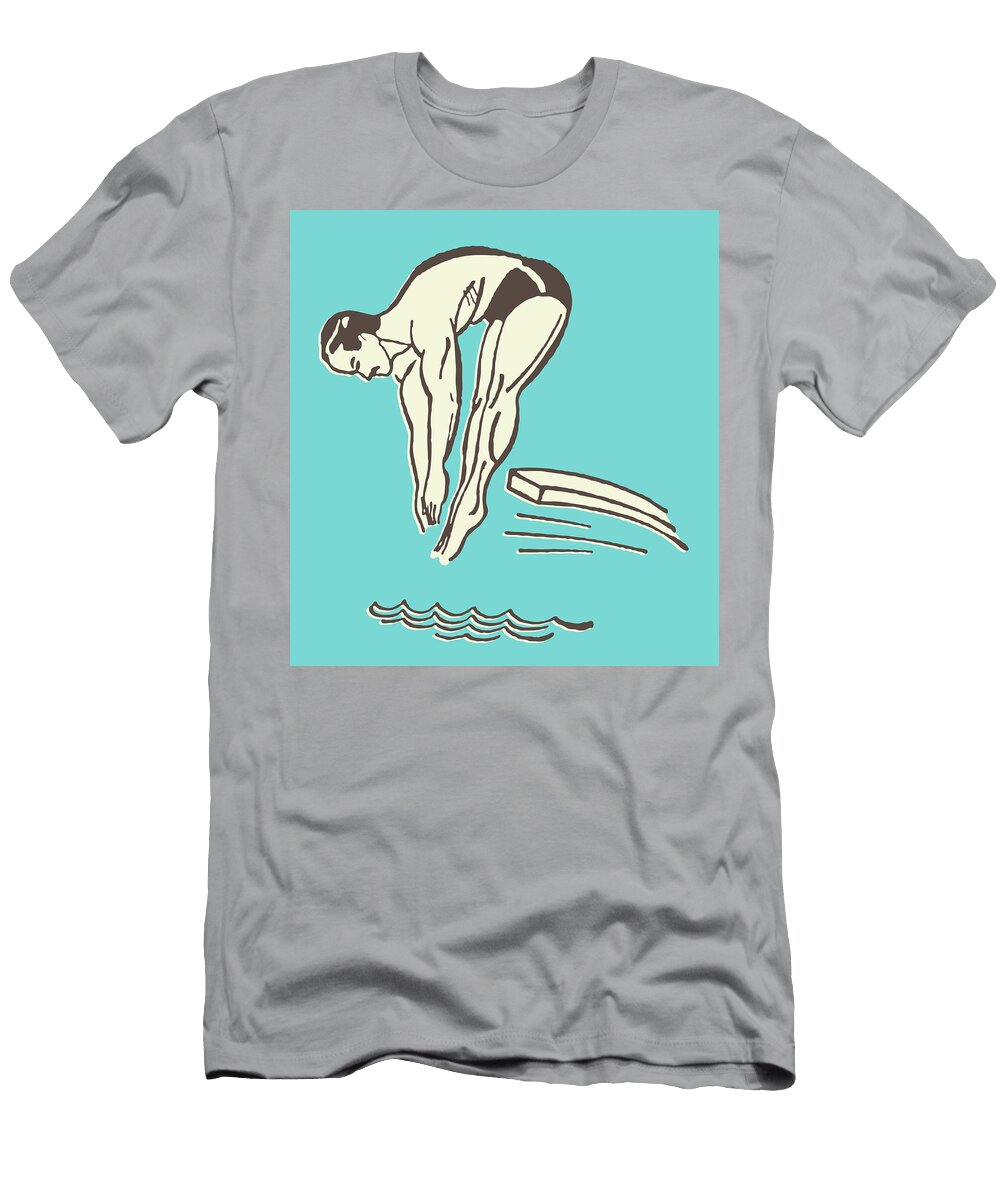 3 Male Diver in Pike Position Csa Images T-Shirt