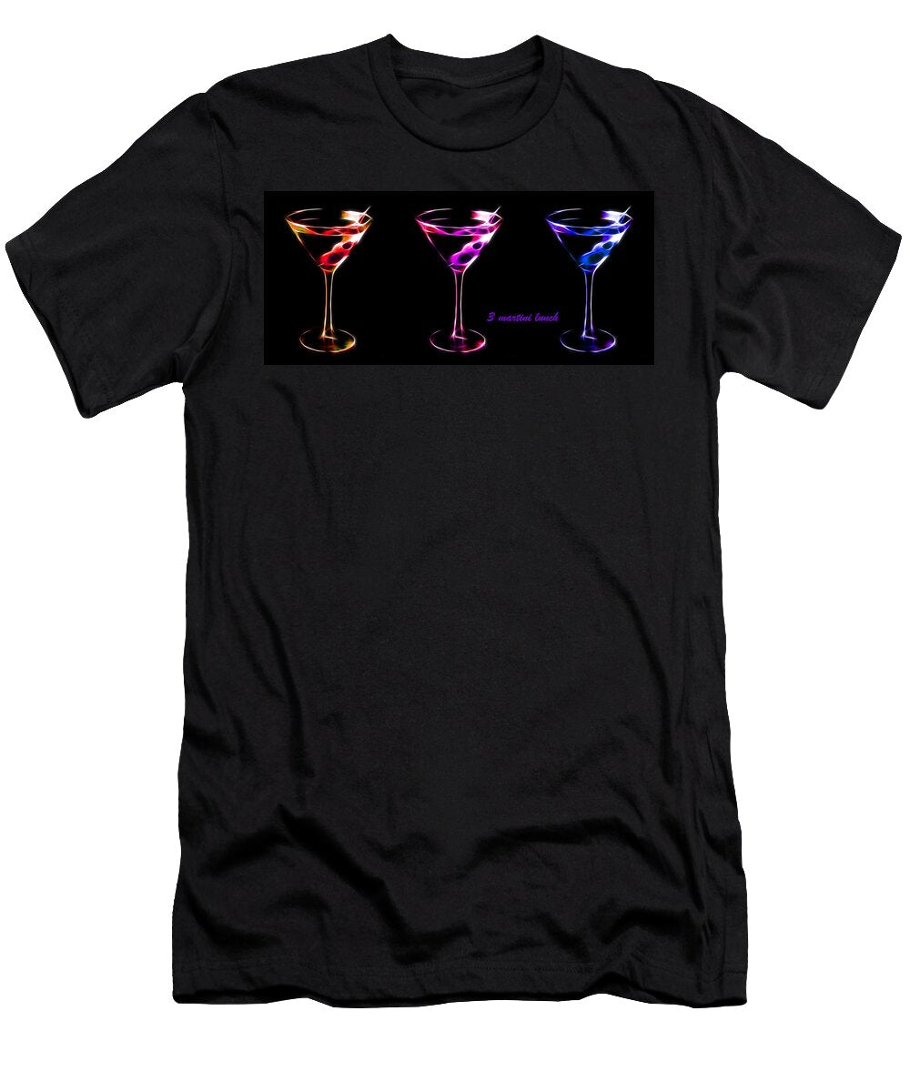 3 Martini Lunch Wingsdomain Art and Photography T-Shirt