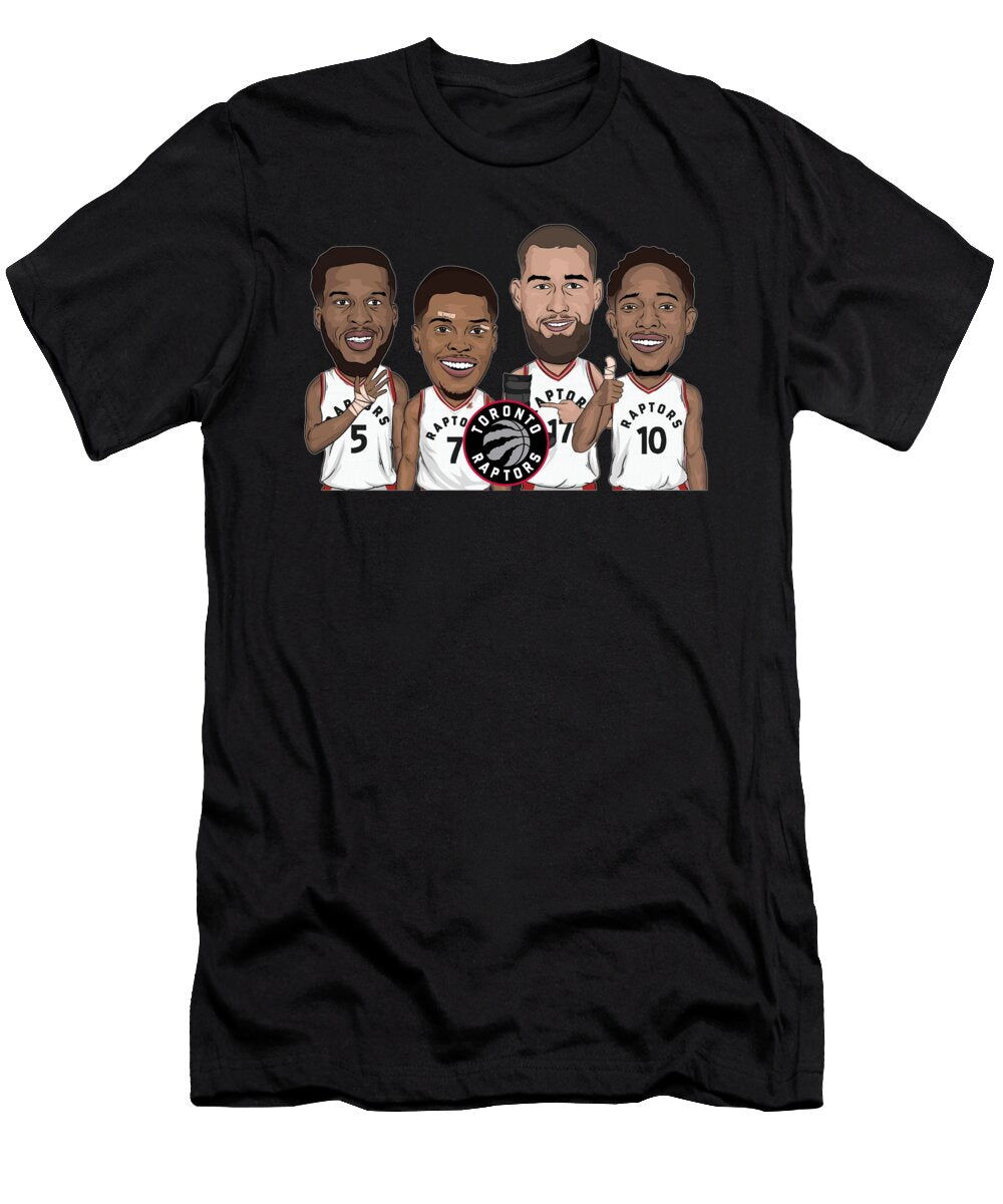 3 NBA Toronto Raptors Fin Nika T-Shirt