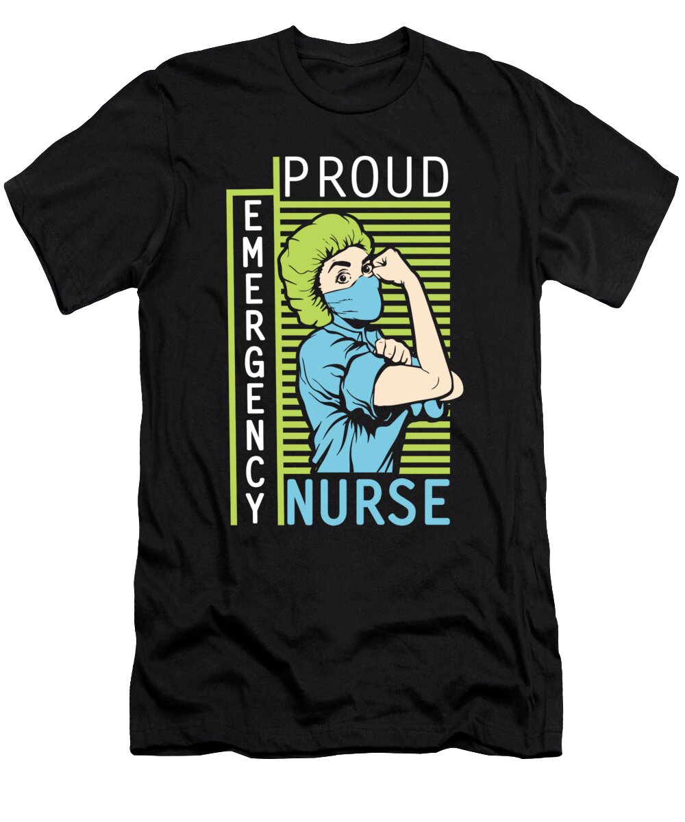 3 Nursing Hospital Caretaker Emergency Nurse Crazy Squirrel T-Shirt