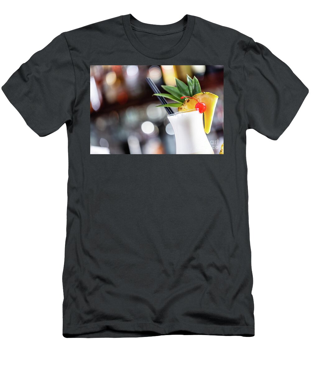 3 Pina Colada Coctail on Bar Counter Michal Bednarek T-Shirt
