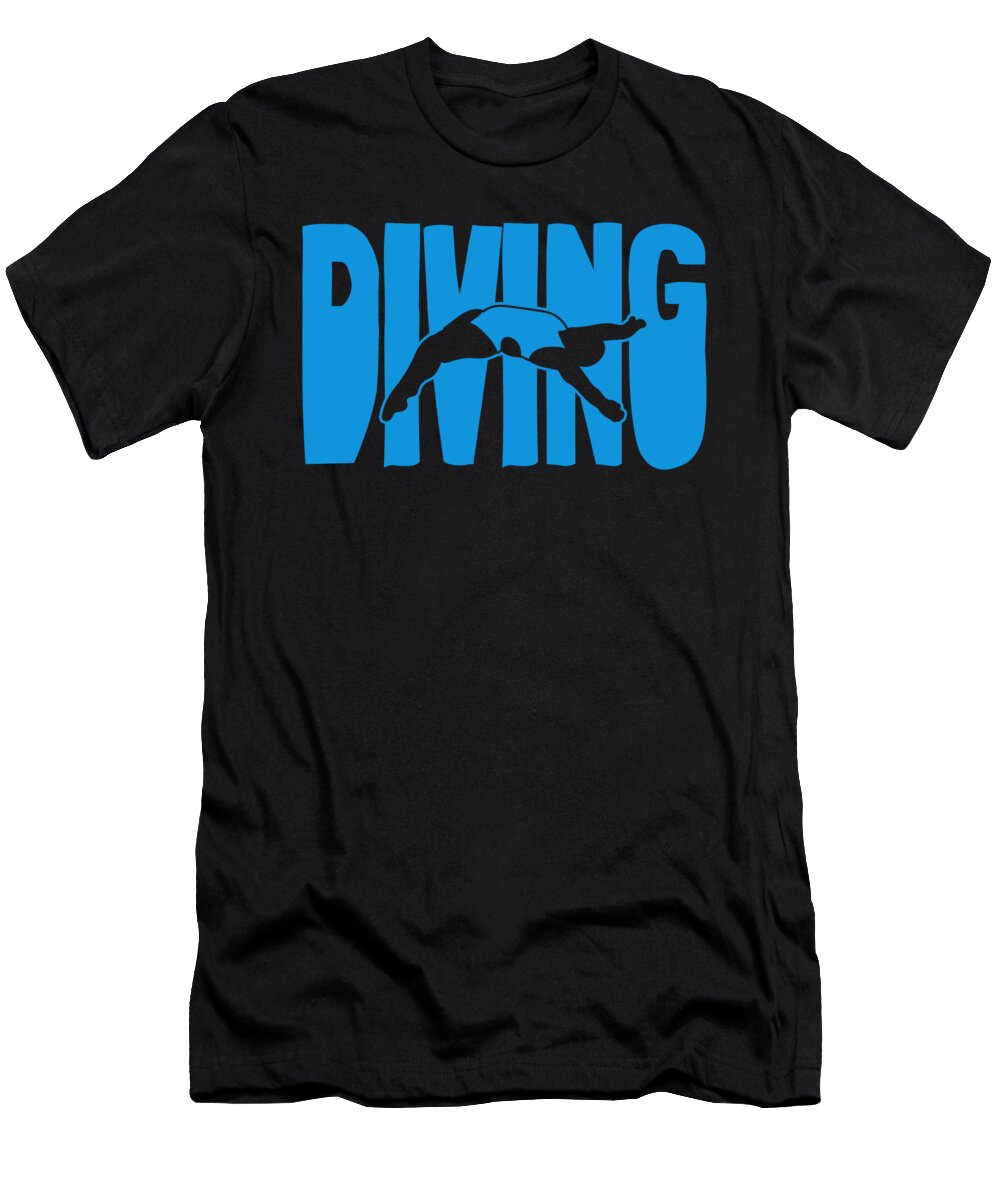 3 Platform Diver Girl Springboard Diving Crazy Squirrel T-Shirt