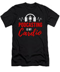 3 Podcast Podcasting Cardio Microphone Headphone Teequeen2603 T-Shirt