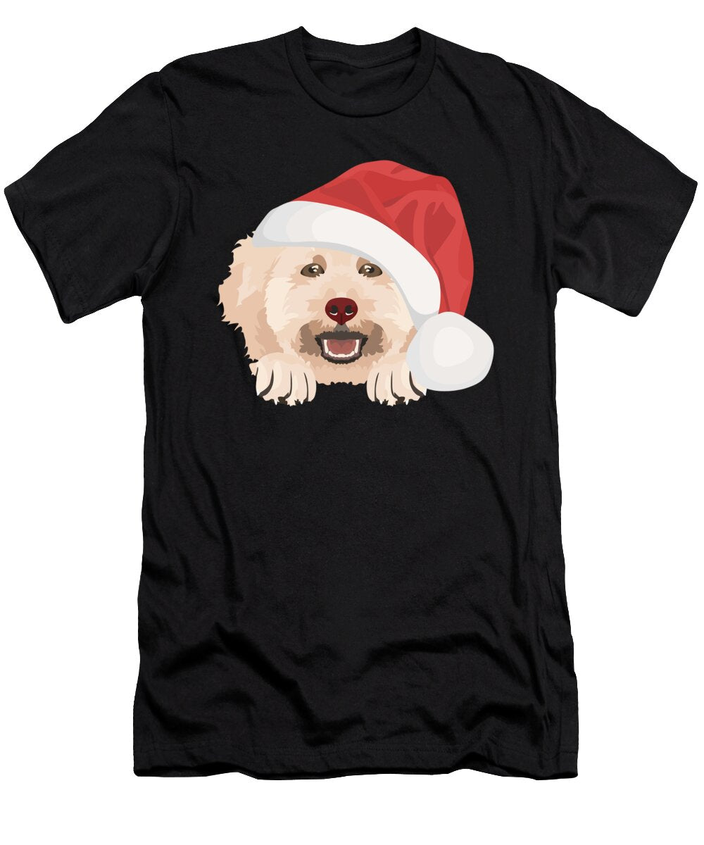 3 Poodle Merry Christmas Greenoptix T-Shirt