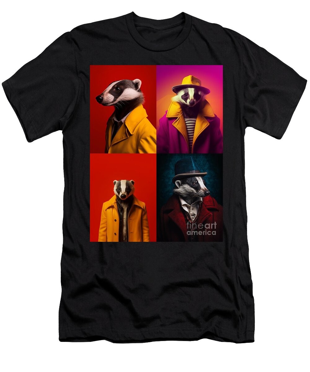 3 Portrait of Alpaca Surreal Cinematic Minimalist By Asar Studios Celestial Images T-Shirt
