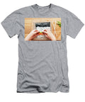 3 Preparing Sushi Salmon Avocado Rice and Chopsticks on Wooden Table Michal Bednarek T-Shirt