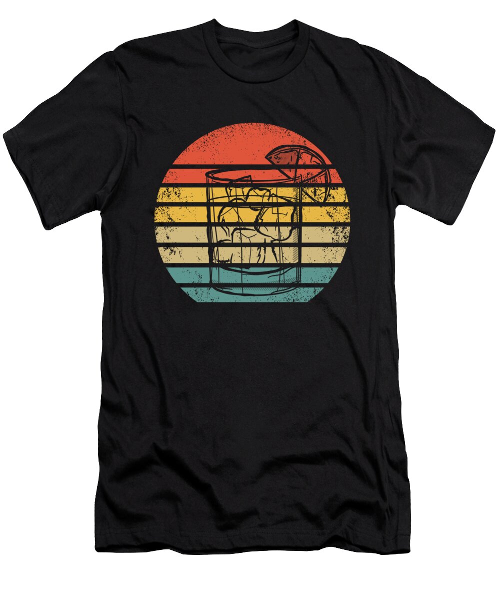 3 Retro Gin Tonic Cocktail Jonathan Kraske T-Shirt