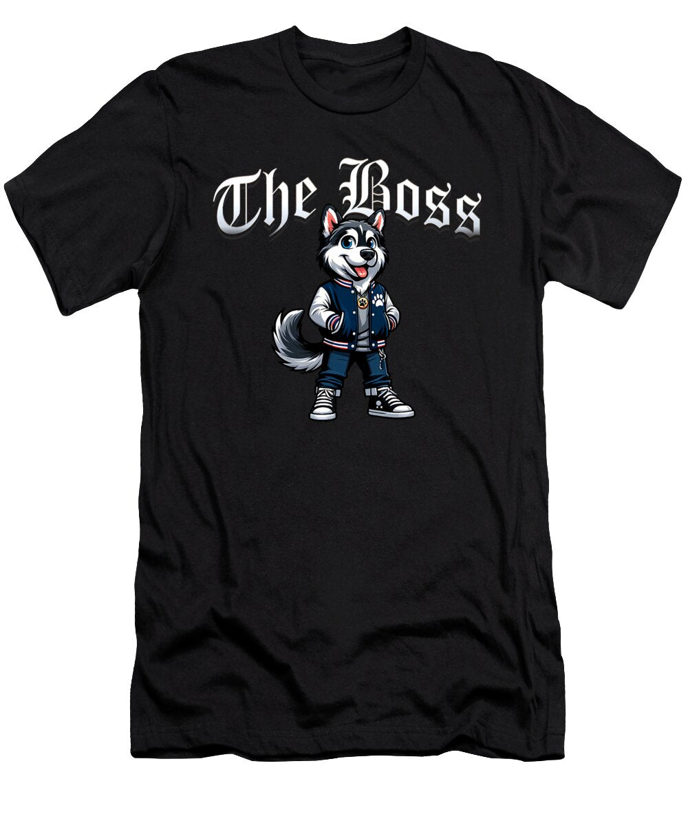 3 Shepsky Dog the Boss Cool Jacket Outfit Dog Mom Zyneu Gangd T-Shirt