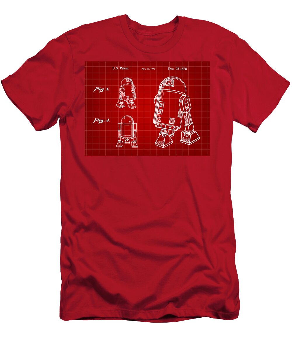 3 Star Wars R2 D2 Patent 1979 Stephen Younts T-Shirt